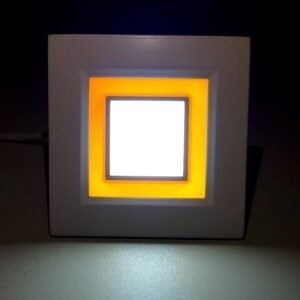 Plafon Led Embutir 3 Modos Quadrado 8W 6000k 3000k Bivolt