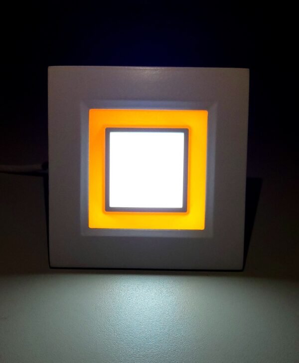 Plafon Led Embutir 3 Modos Quadrado 8W 6000k 3000k Bivolt