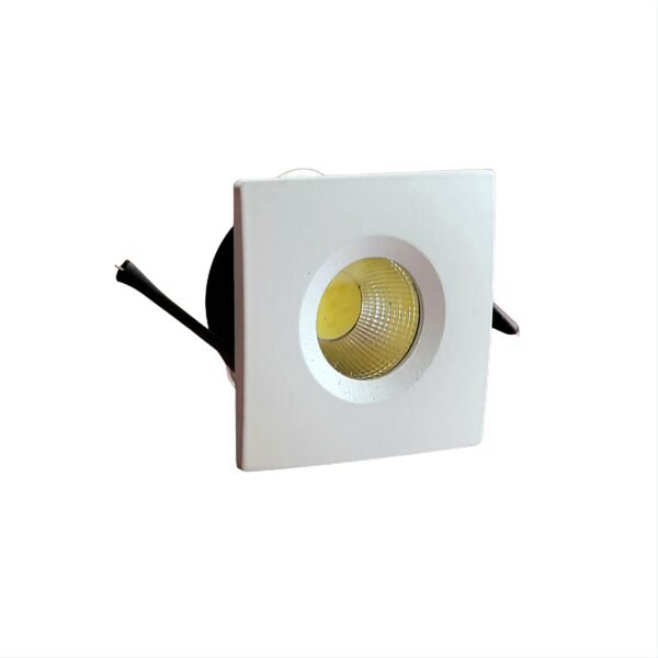 Mini Spot Led Embutir 3w 3000k Quadrado Branco Quente Bivolt
