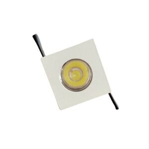 Mini Spot Led Embutir Quadrado 1w 3000k Branco Quente Bivolt