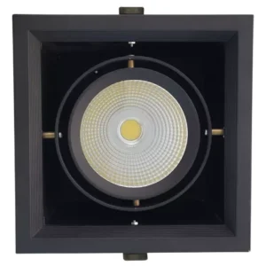 Spot Cob Direcionável Led Embutir 15w 3000k Branco Quente