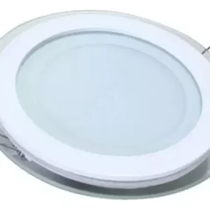 Plafon LED COB Redondo Com Vidro 30w 3000k Branco Quente