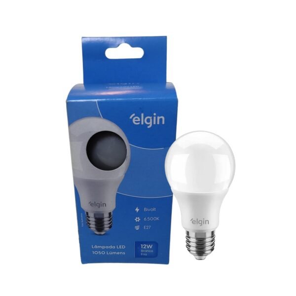 Lâmpada Bulbo Led 12w 6500k Branco Frio E27 Bivolt Elgin
