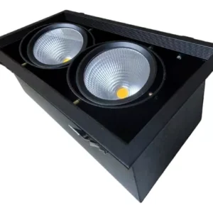 Spot Direcionável Duplo Led Embutir 30w 4000k Branco Morno