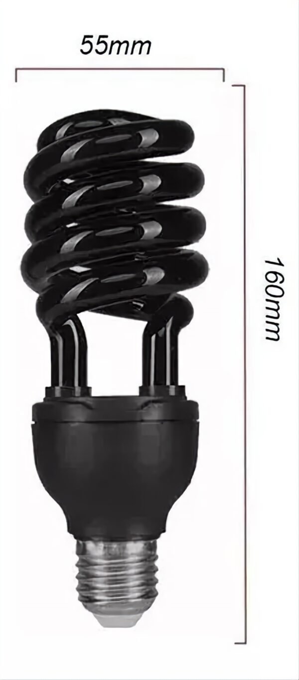 Lâmpada Fluorescente 30w Espiral Luz Negra E27 110v - Imagem 2