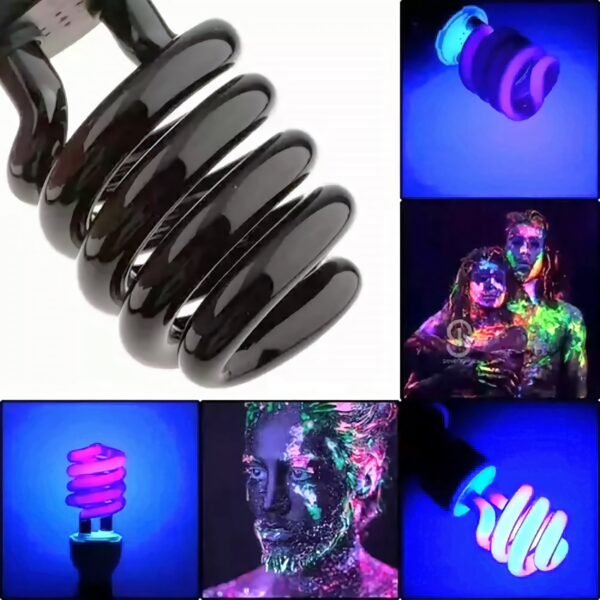 Lâmpada Fluorescente 30w Espiral Luz Negra E27 110v - Imagem 4
