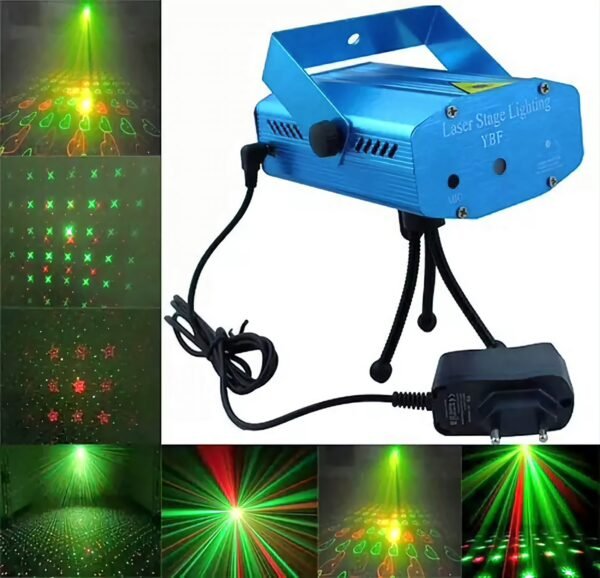Mini Laser Led Projetor Raio Holográfico Festa Balada Bivolt - Imagem 3