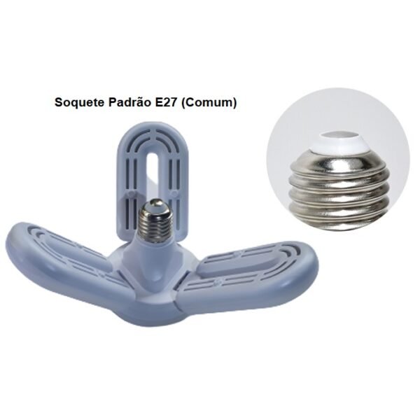 Lâmpada Led pétala dobrável 35w  6500k - Imagem 2