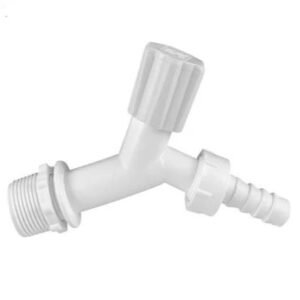Torneira p/ jardim com bico 1/2'' branca
