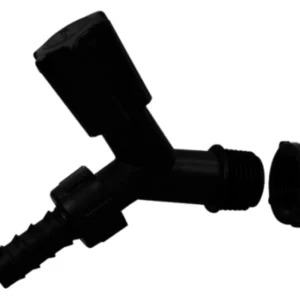 Torneira p/ jardim com bico 3/4'' preta