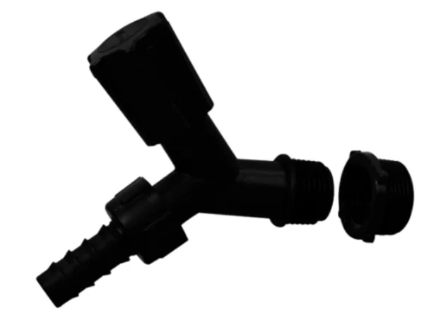 Torneira p/ jardim com bico 3/4'' preta