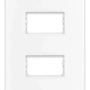 Placa 4x2 p/2 modulos distanciados + suporte