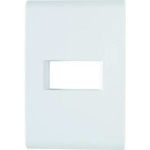 Placa 4x2 p/1 modulo + suporte horizontal